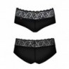 Lacea Shorties Duo-Pack Preto E Vermelho