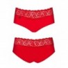 Lacea Shorties Duo-Pack Preto E Vermelho