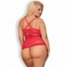 838-Ted-3 Body Opencrotch Rouge