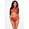 Mona Ensemble de Lingerie Rouge