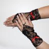 Short Lace Fingerless Gloves