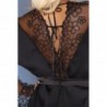 Federica Dressing Gown Black